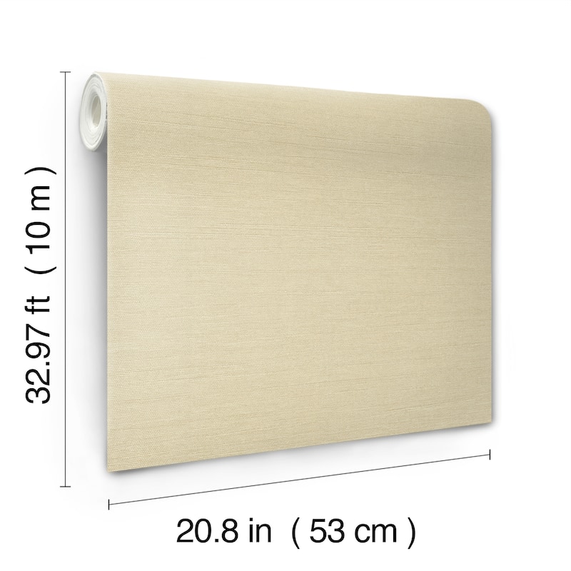 Talence Shimmering Linen 20.9 In W X 33 Ft L Wallpaper