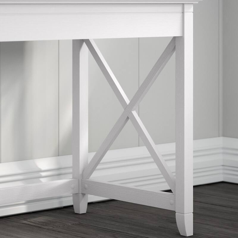 Key West 60W L-Desk with Tufted Office Chair by Bush Furniture