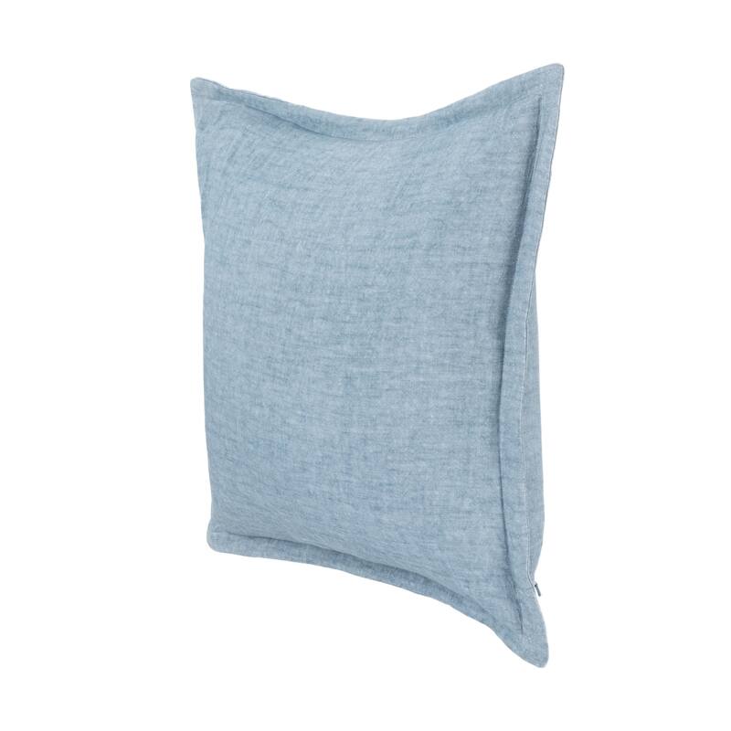 Amy Linen 22-inch Square Throw Pillow, by Kosas Home