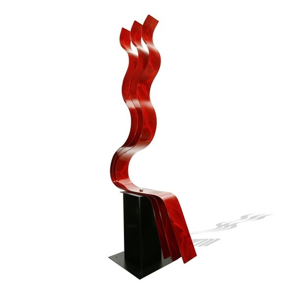 Statements2000 Metal Sculpture Large Abstract Red Yard Art Decor by Jon Allen
