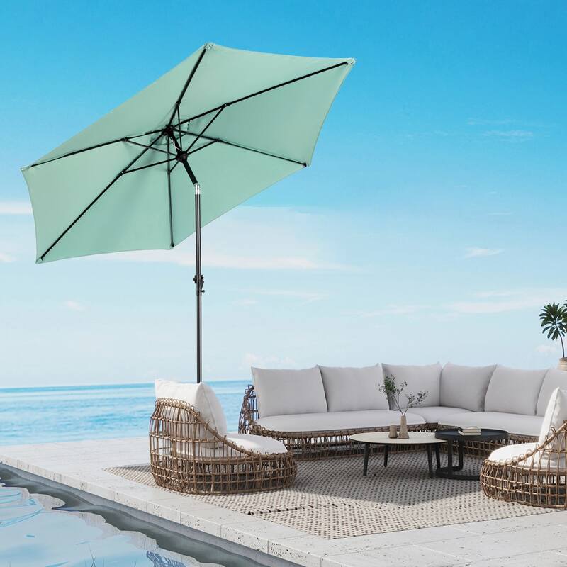 Topcraft 9ft Metal Tiltable Market Umbrella