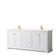 Option White, Gold Trim, White Quartz Top