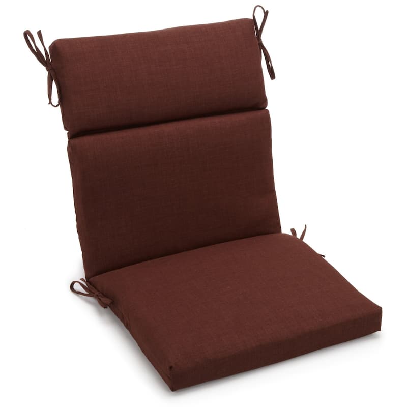 Three-section Outdoor Seat/Back Chair Cushion (Multiple Sizes) - 18" x 38" - Cocoa