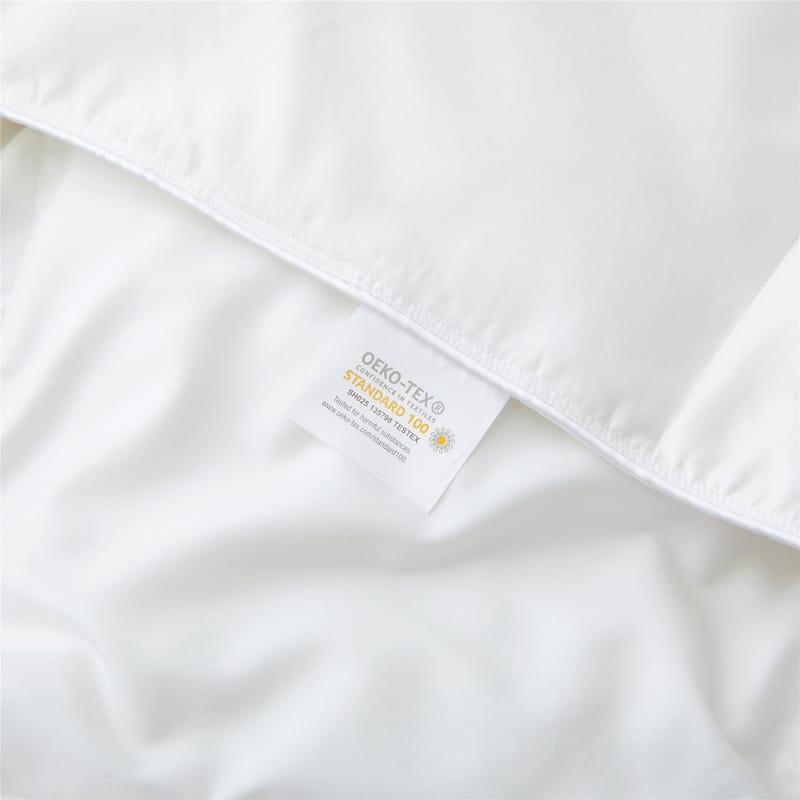 All Season Microfiber White Goose Down and Feather Fiber Comforter