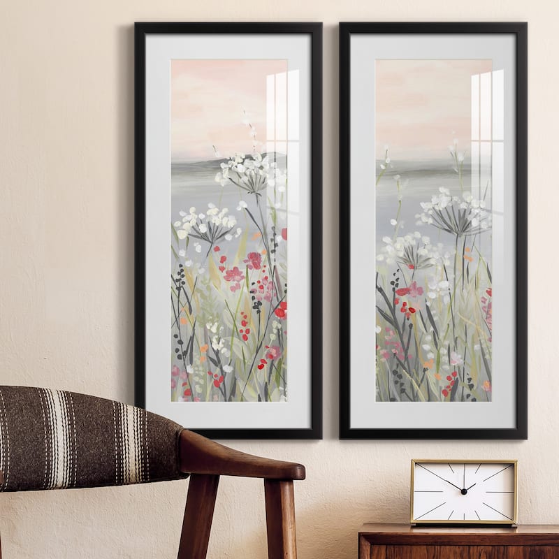 Blushing Wildflowers I-Premium Gallery Framed Print - Ready to Hang