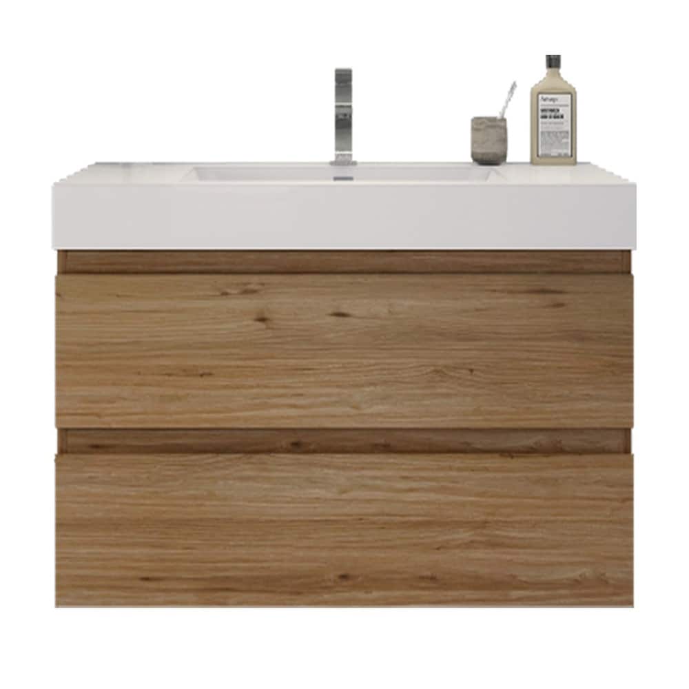 Baillie 36'' Wall-Mounted Vanity with Reinforced Acrylic Sink