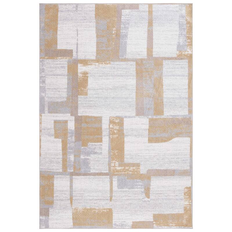 SAFAVIEH Bayside Machine Washable Shereen Mid-Century Modern Abstract Rug