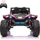 preview thumbnail 7 of 22, 2 Seaters 24V Ride on UTV with Remote Control,10AH Battery, 400W Powerful Motors with 17" EVA Wheels Pink