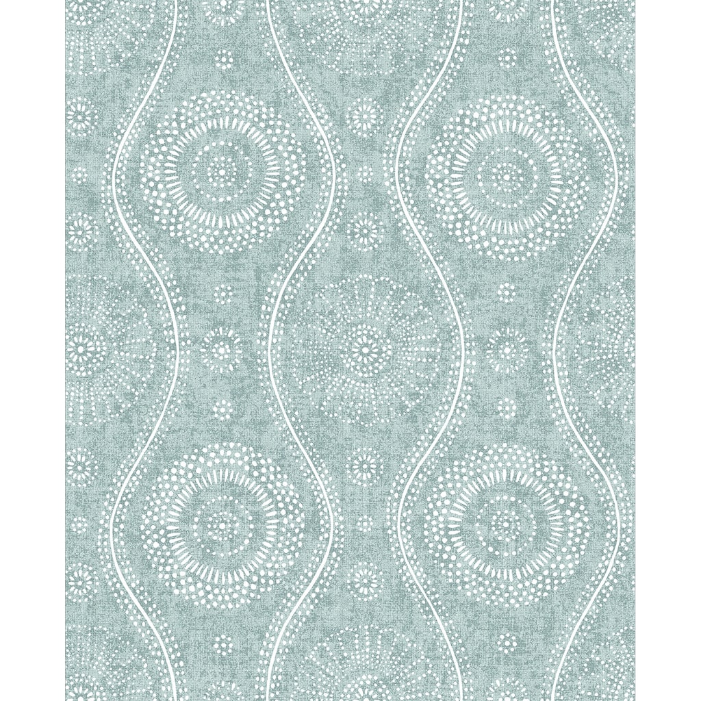 A-Street Prints Aqua Painterly Wallpaper