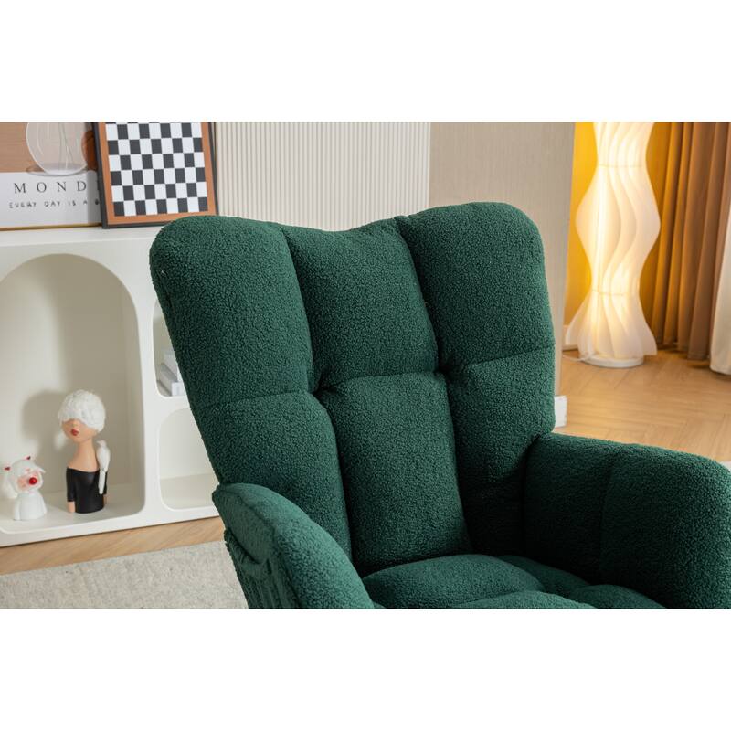 Teddy Rocking Chair with Adjustable Footrest
