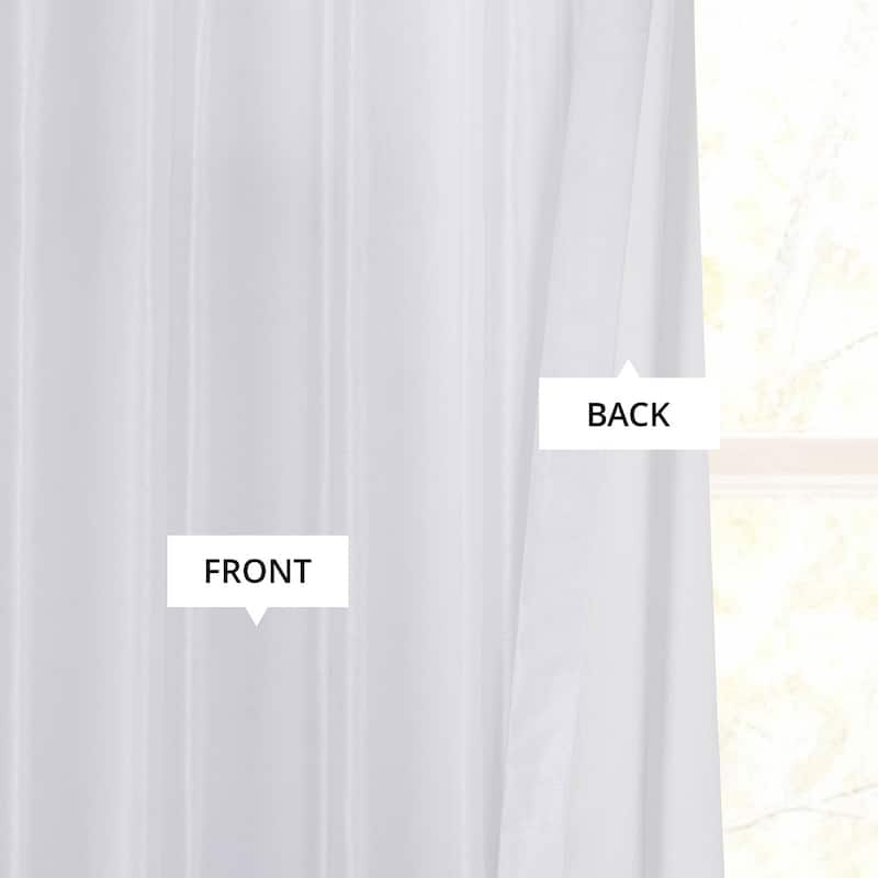 Exclusive Fabrics Blackout Extra Wide Faux Dupioni Curtain (1 Panel)