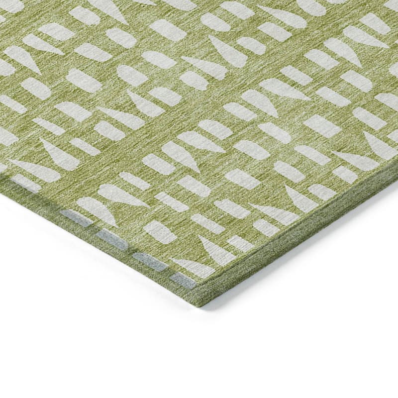 Machine Washable Indoor/ Outdoor Contemporary Imprints Chantille Rug