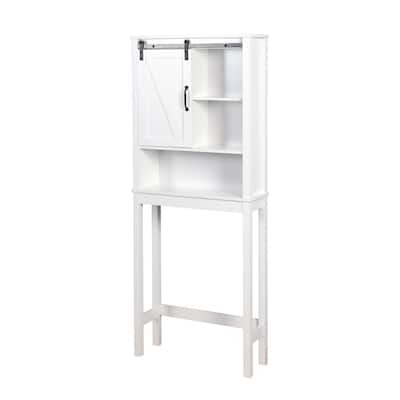 Merax Bathroom Over-the-Toilet Storage Cabinet with Adjustable Shelves