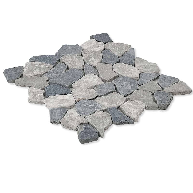 Cruz Bay Studio XR3 Fit Mosaic - 11" x 11" Pebble and Rock Floor and