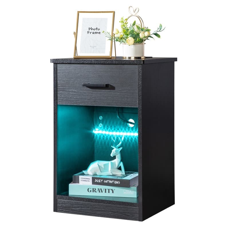 LED Light Nightstand with USB