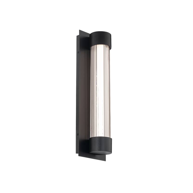 Chyzel 18in LED Outdoor Wall Light Selectable CCT 2700-3000-3500-4000K set to 2700K in Black - 18-inch - Black-3000K