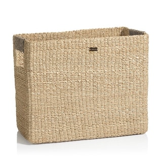 Lucena Rectangular Abaca Magazine Basket - Bed Bath & Beyond - 33540083