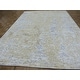 preview thumbnail 2 of 10, Hand Knotted Ivory Modern with Wool & Silk Oriental Rug (9' x 11'11") - 9' x 11'11"
