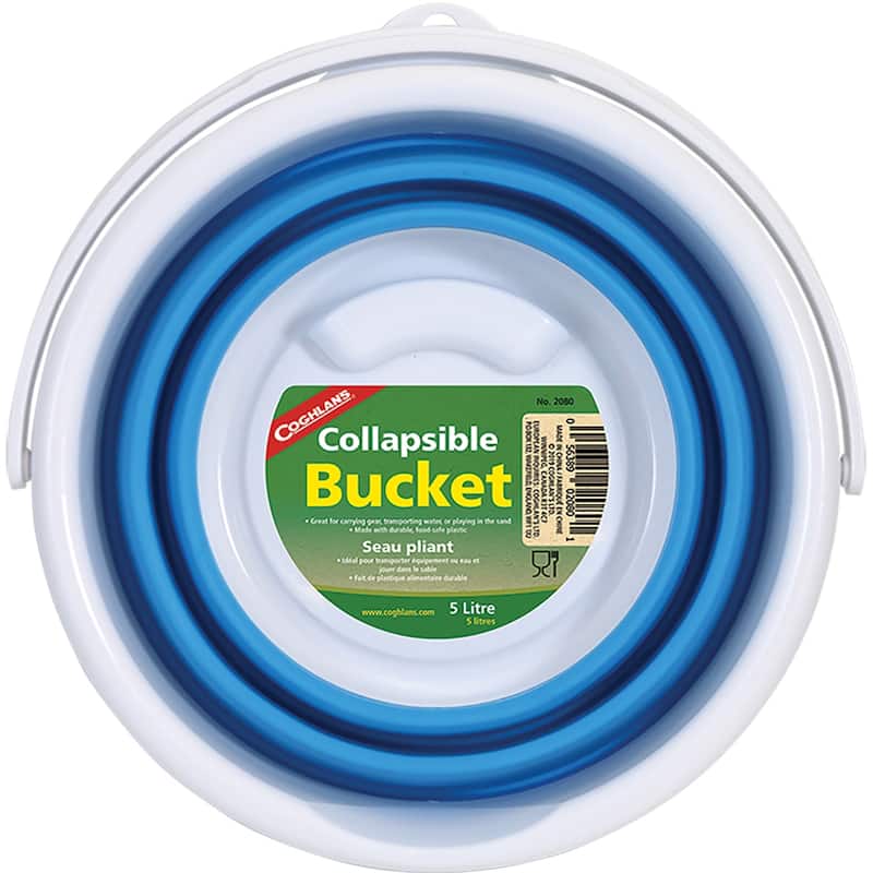 Coghlan's Collapsible Bucket for Camping, Hiking, Survival, Emergency - One Size Fits Most