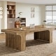 preview thumbnail 15 of 44, 70.9" Executive Desk, Large Wood Computer Office Desk, Writing Table Business Workspace Home Office Accent Desk Rustic Wood Grain