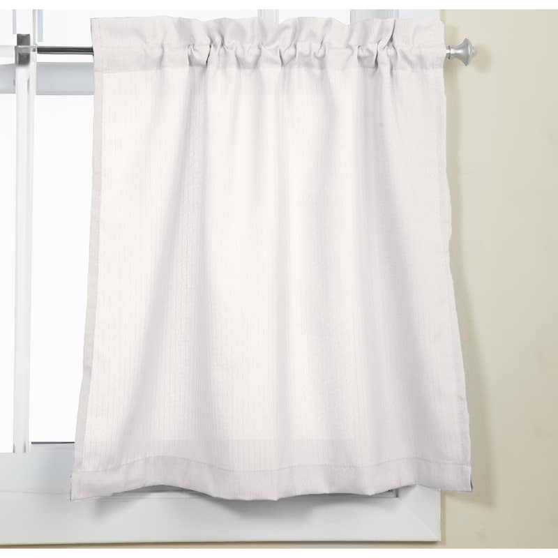 Opaque Ribcord Kitchen Curtain Pieces - Tiers/ Valances/ Swags