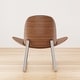 preview thumbnail 12 of 20, Corvus Mid-century Walnut Finish Accent Lounge Chair
