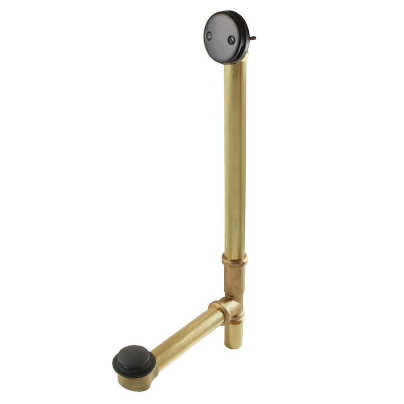 Kingston Brass Made To Match Tip-Toe Tub Waste and Overflow, 20 Gauge - Matte Black