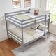 preview thumbnail 25 of 41, Full over Full Wooden Bunk Bed,High Guardrail,Ladder,Kids Teens,Dorm