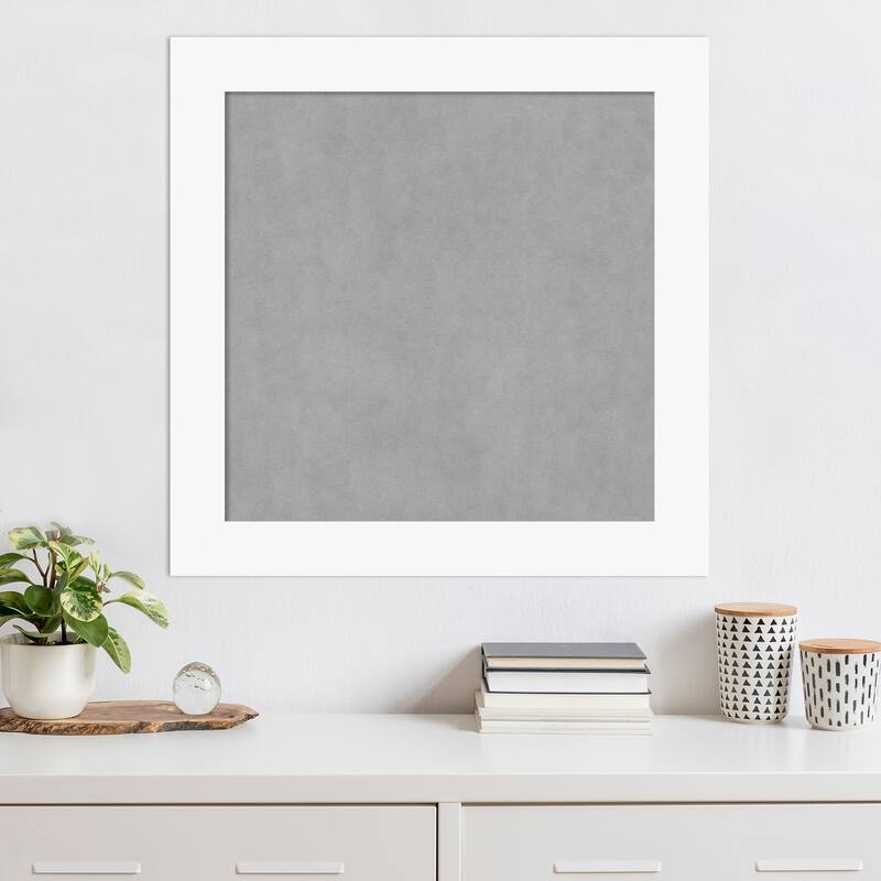 Amanti Art Basic White Framed Magnetic Board