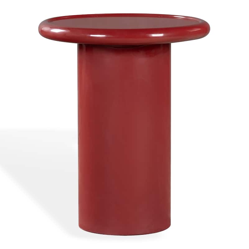 SAFAVIEH Couture Lollita Round Concrete Accent Table - 18"W x 18"D x 22"H