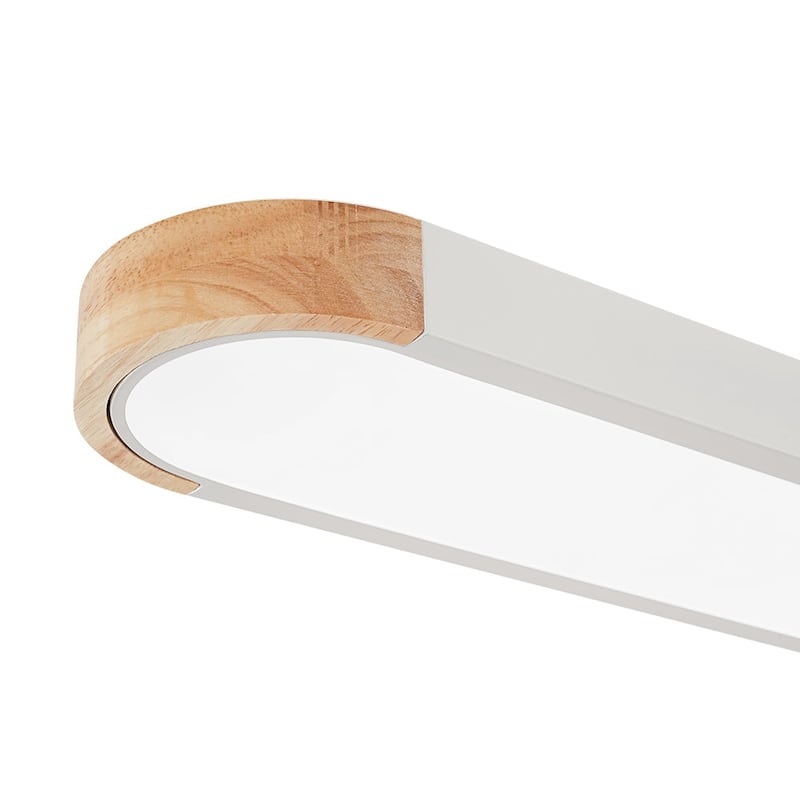Farmhouse Long Oval Dimmable LED Flush Mount Ceiling Light 48in