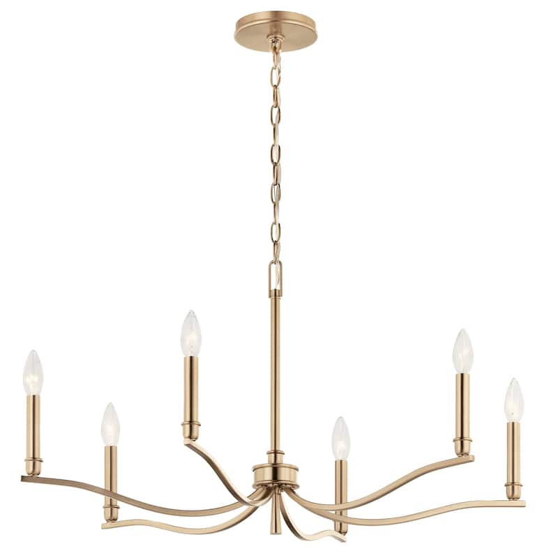 Kichler Lighting Malene Candle Chandelier - 32 - Champagne Bronze