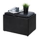 preview thumbnail 15 of 48, Convenience Concepts Designs4Comfort Accent Storage Ottoman with Reversible Tray
