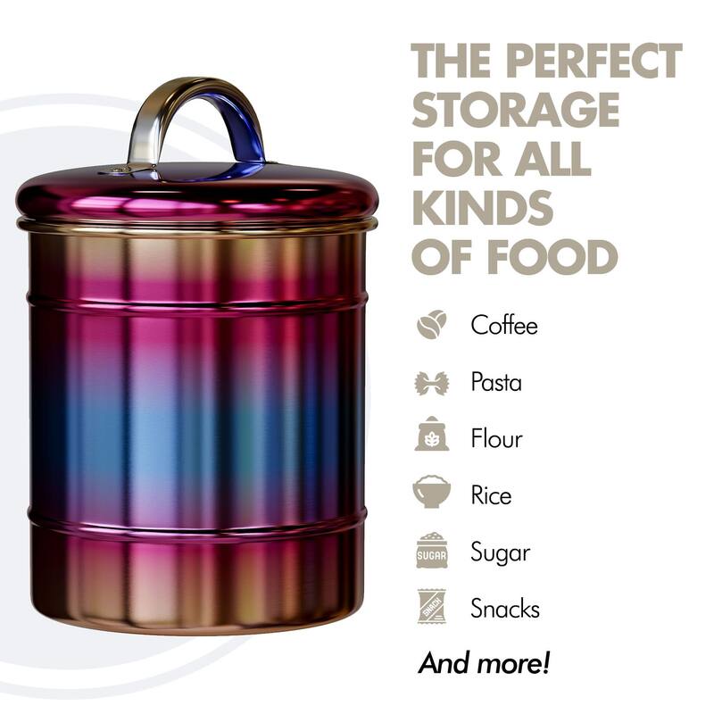 Amici Home Rainbow Metal Canister