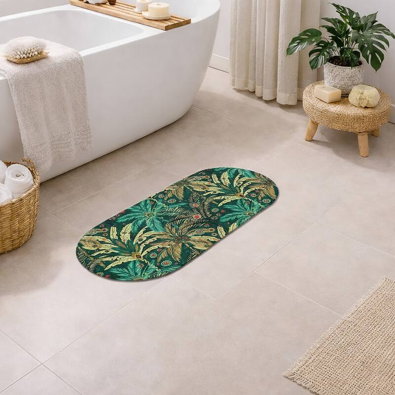 Decorative Runner Bath Mat 40x18 Ultra Absorbent Quick Dry Rug