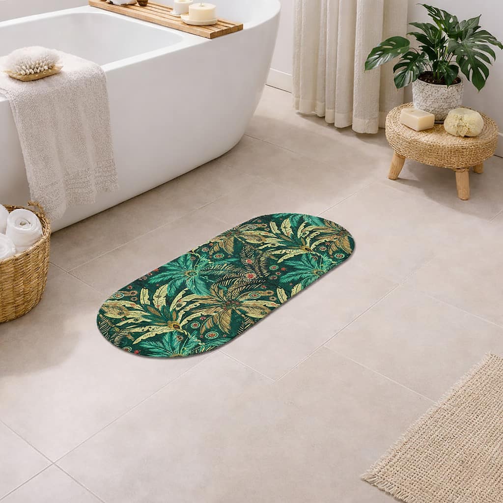 Decorative Runner Bath Mat 40x18 Ultra Absorbent Quick Dry Rug