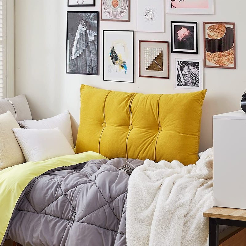 Rainha® Plush Tufted College Headboard by DormCo