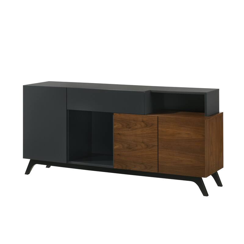 Destin Ceramic & Walnut Finish Server