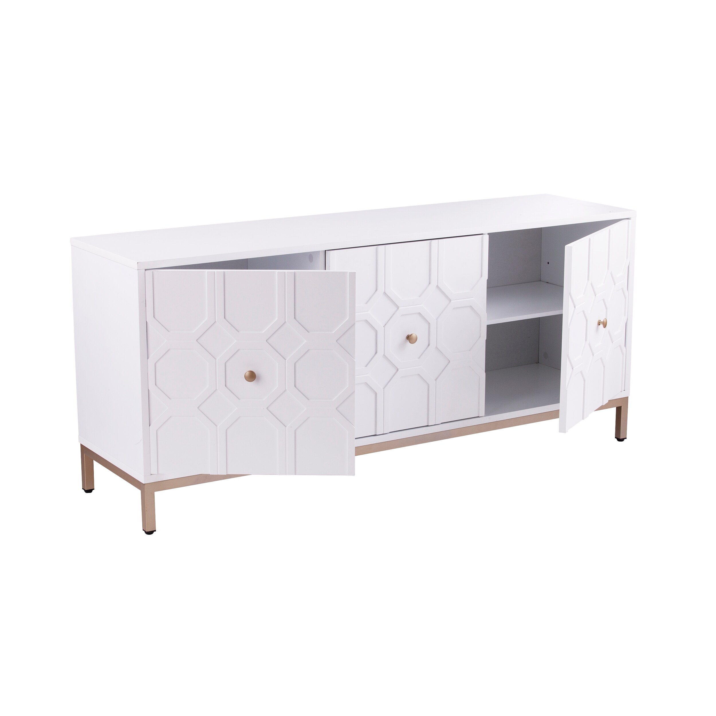 Strick & bolton gibbfield contemporary white wood accent cabinet new arrivals