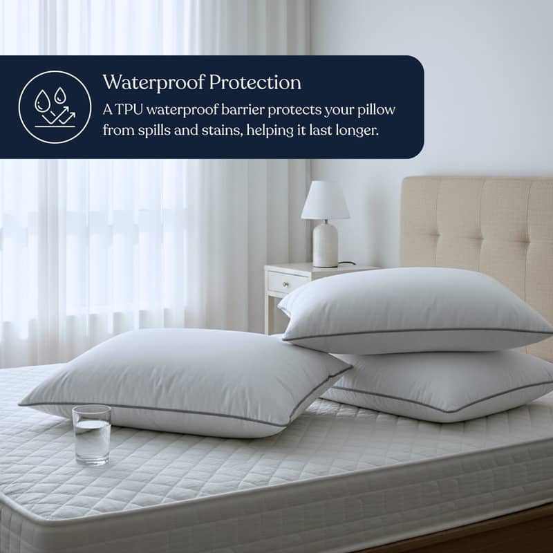 Delara GOTS Certified 100% Organic Cotton Pillow Protector Pack of 2, 300 Thread Count, Long Staple Cotton, Ultra Soft & Smooth