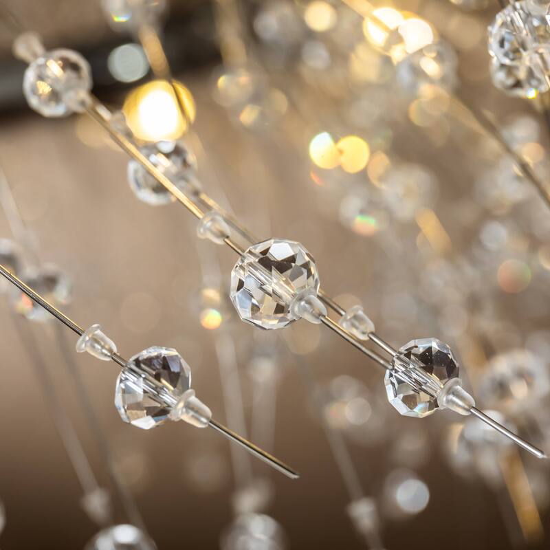 Modern Firework Crystal Chandelier for Dining Room and Living Room Bulb Included