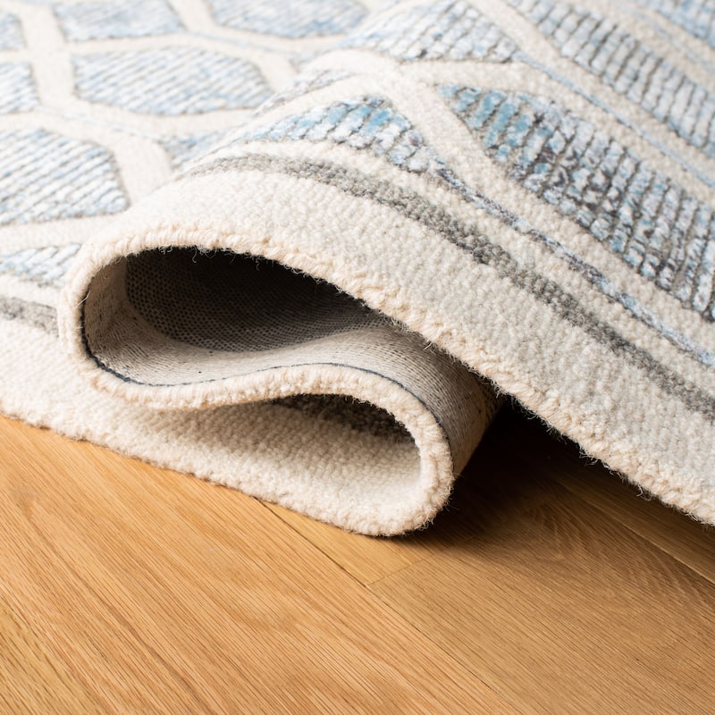 SAFAVIEH, Handmade Artistry Poulia Geometric Wool Rug