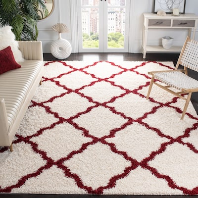 SAFAVIEH Dallas Shag Giusy Trellis 1.5-inch Thick Rug
