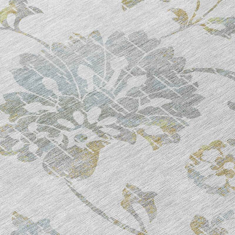 HomeRoots Floral Transitional Rectangle Outdoor Rug