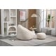 preview thumbnail 1 of 2, Bean Bag Sofa Chair High Pressure Foam Bean Bag Chair for Adults, Lazy Sofa Chair with Padded Foam Padding & Footrest