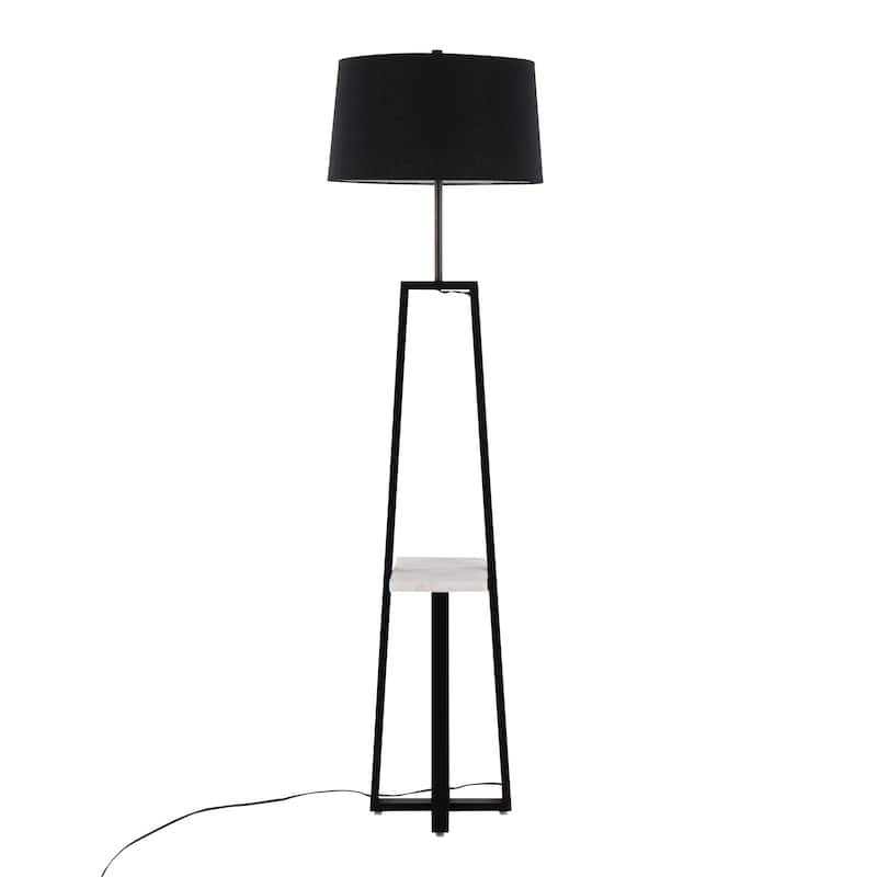 Silver Orchid Pugo Shelf Floor Lamp