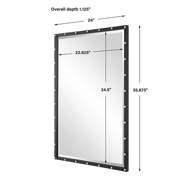 Uttermost 09935 Benedo 24"W x 35-7/8"H Rectangular Beveled Accent