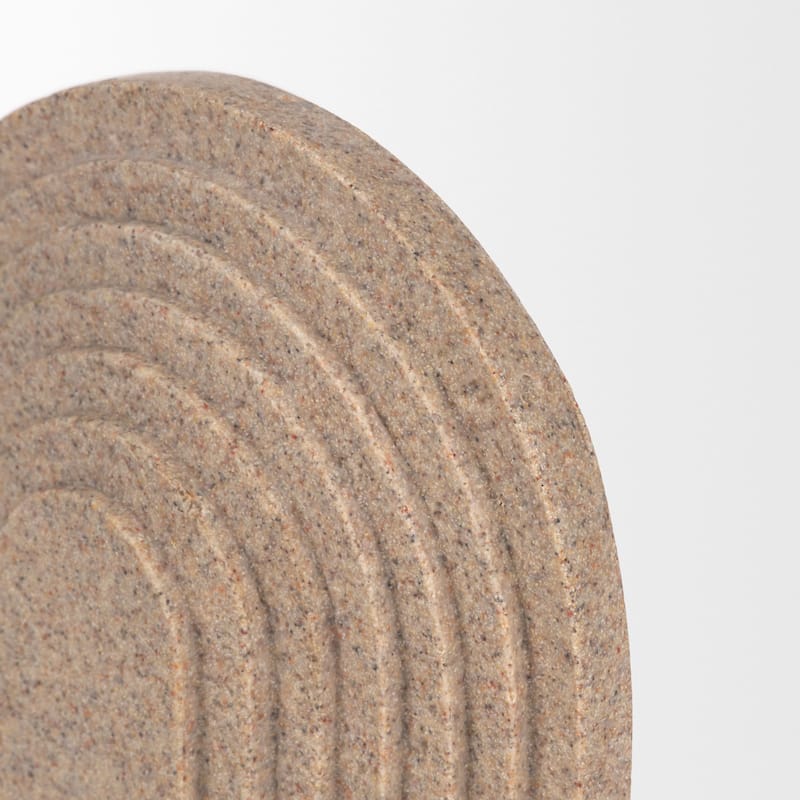 Kael Resin Textured Concrete Gray / Sandstone Decorative Object