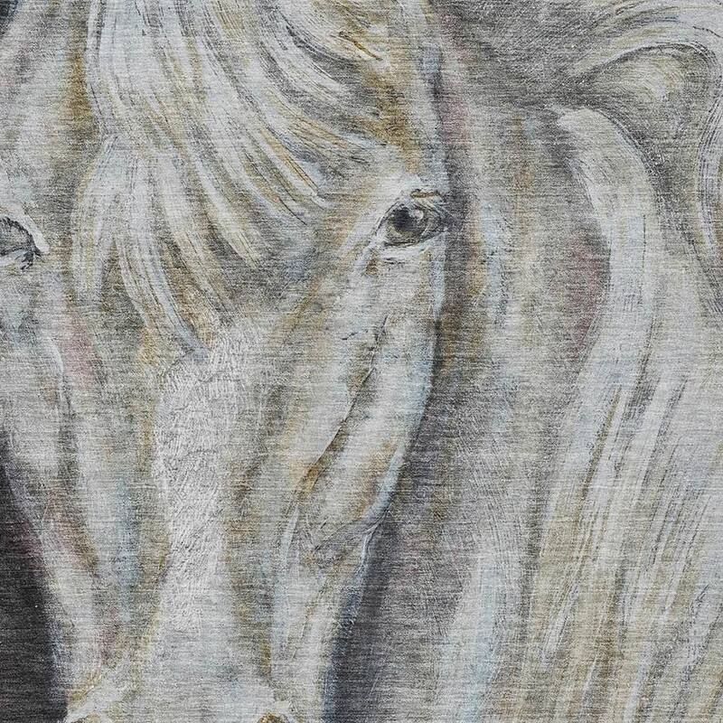 HomeRoots Animal Print Transitional Rectangle Outdoor Rug