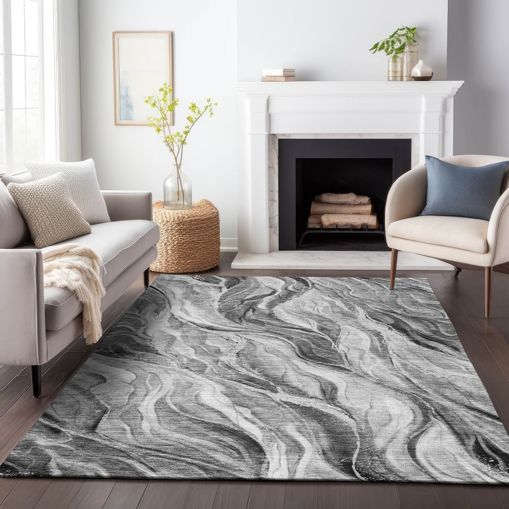 Premium Washable Super Soft Abstract Contemporary Mayfield Rug